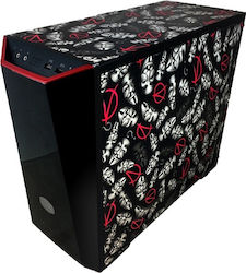 CoolerMaster Masterbox Lite 3.1 Gaming Midi Tower Κουτί Υπολογιστή με Πλαϊνό Παράθυρο V for Vendetta