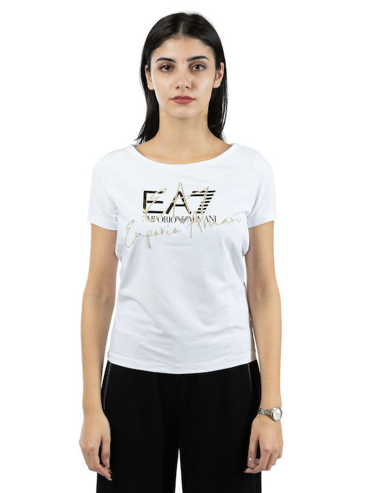 Emporio Armani Damen Sport T-Shirt Weiß