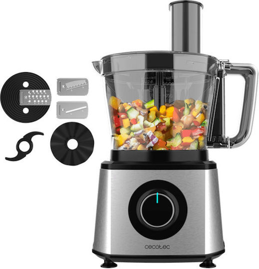 Cecotec Paprika 2000 Multifunktions-Food-Prozessor 2000W mit Behälter 3.5Es Silber