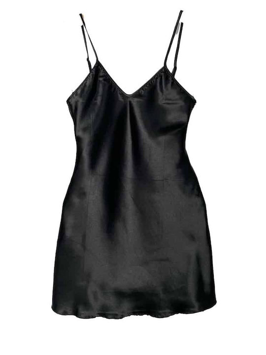 Topaki Winter Women's Nightdress Black