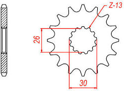 RK Front Sprocket for Triumph Sprint