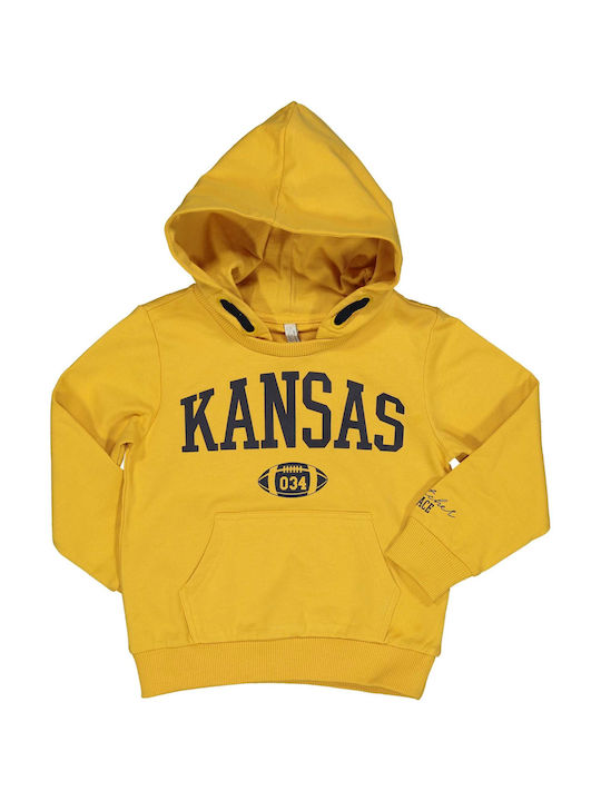 Birba Trybeyond Kids Sweatshirt with Hood and Pocket Yellow