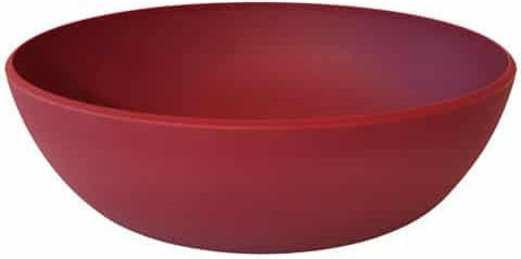 e-exoplismos Oval Schüssel Fiberglass Unzerbrechlich 1.8lt Set Salatschüssel Melamin Rot 6Stück