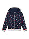 Kids Sweatshirt Cardigan with Hood Blue