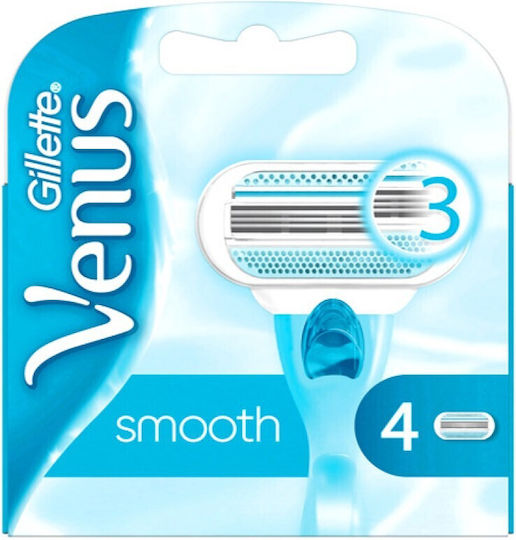 Venus Venus Smooth Резервни глави с 3 остриета и лубрикантна лента 4бр