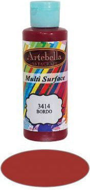 Artebella Multisurface Acrylic Paint Set No 3414 Bordeaux 1pcs