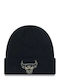 New Era Badge Beanie Unisex Σκούφος Πλεκτός σε Μαύρο χρώμα