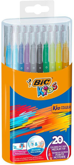 BIC Kids Couleur Zeichenmarker Dünne Set 20Stück