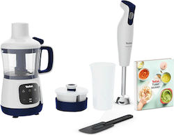 Tefal Yummy Gourmet Πολυμίξερ 600W με Κάδο 800ml και Κανάτα Μπλέντερ Λευκό Tefal Yummy Gourmet Πολυμίξερ 600W με Κάδο 800ml και Κανάτα Μπλέντερ Λευκό