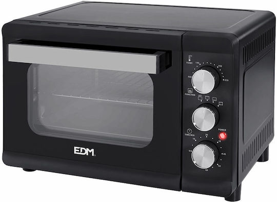 EDM Grupo Elektrisches Arbeitsplattenofen 23lt Keine Brenner Schwarz