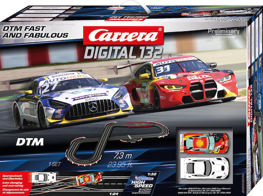 Carrera Digital 132 Dtm Fast And Fabulous Track Scale 1:32 For 8+ Years