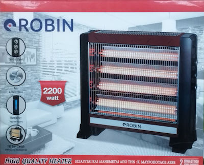 Robin Quartz Heater with Thermostat and Fan 2200W