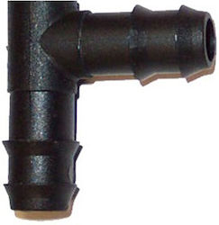 Vtools VT30316 L-Typ-Bewässerungsrohrverbinder 16mm 15pcs Schwarz