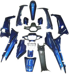 Motorcycle Plastic Set for Honda Astrea Supra 100 Blue 16pcs