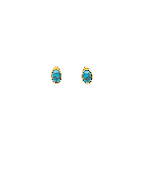 LifeLikes Midstone Earrings Gold Plated with Stones