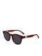 Lacoste Women's Sunglasses with Brown Tartaruga Plastic Frame and Gray Lens L6006S-218
