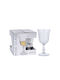 Atmosphera Wine Set of Glasses for White Wine made of Glass Stemmed 180ml 4pcs