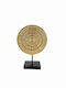 Atmosphera Round Decorative Platter Stand Gold 6.5x33cm