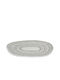 Atmosphera Round Ceramic Decorative Platter Asymmetrical Design White/black D.30cm White 30x30cm