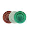 AGC Set Decorative de Platouri Rotunde Din sticlă Multicolore 2buc 32x32buc