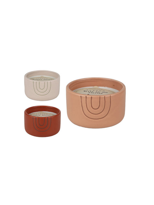 Natural Living Scented Candle Taper Beige 1pcs 31841