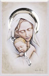 Image Holy Mary Wooden 13x20cm