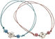 Christening Charm Bracelet Light Blue 50pcs