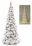 Atmosphera Christmas Decorative Illuminated Ceramic Tree