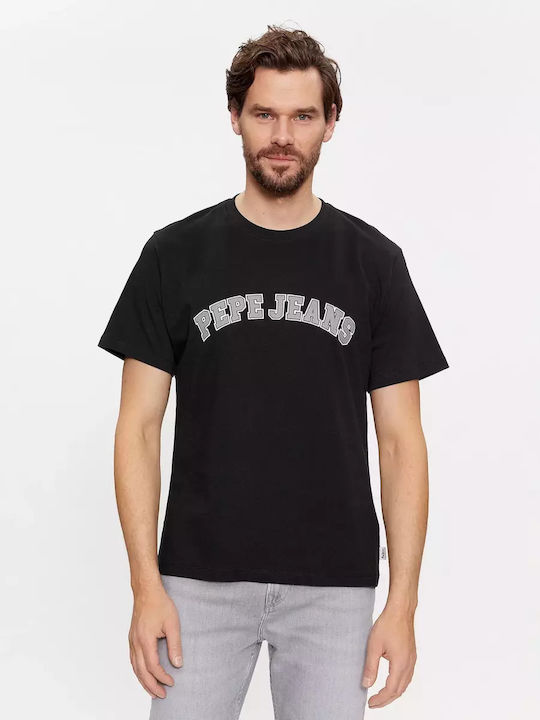 Pepe Jeans Ανδρικό T-shirt Κοντομάνικο ΜΑΥΡΟ