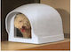 Bau Dog House Plastic Igloo Indoor White 47x69x50cm