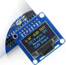 Waveshare 128x64 Oled Vertical Headers Οθόνη OLED 0.96" 128x64 Χαρακτήρων