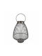 Atmosphera Metallic Lantern Silver 36x47.5cm