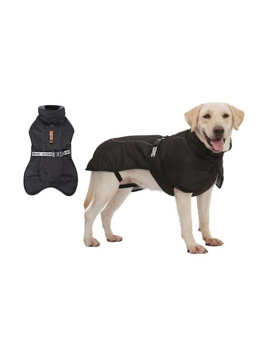 Value Hundemantel Wasserdicht Schwarz mit Rückenlänge 58 cm.