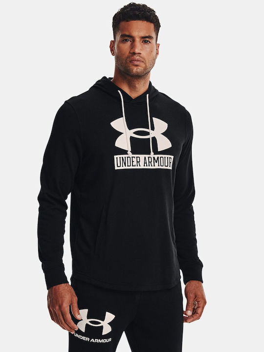 Under Armour Rival Terry Logo Men's Sweatshirt with Hood Black