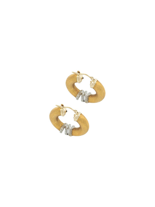 Earrings Hoops made of Gold 18K