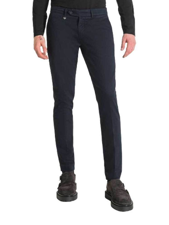 Antony Morato Bryan Men's Trousers Elastic in Skinny Fit Blue Ink