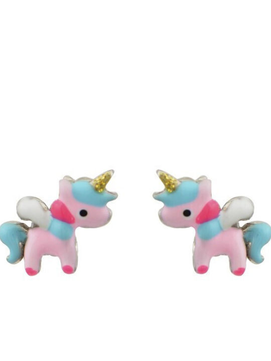 Kids Earrings Studs Unicorns made of Silver