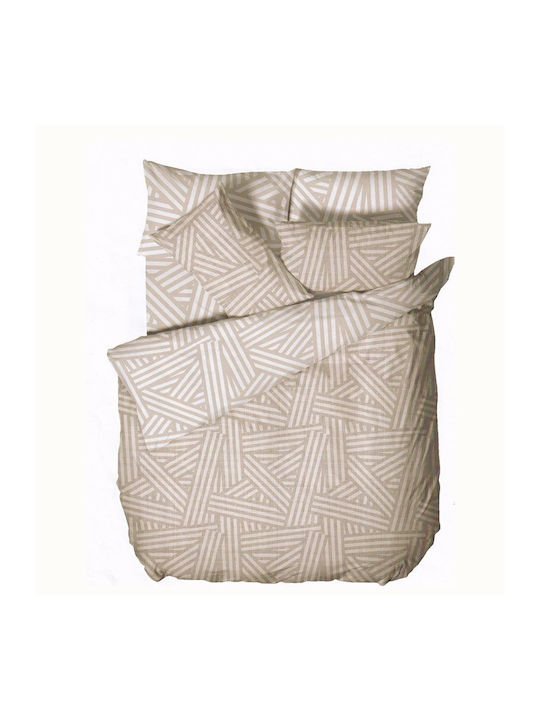 Viokarpet Duvet Cover Set Cotton Queen with 2 P...