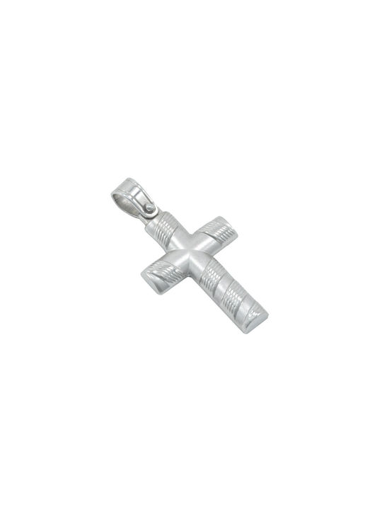 White Gold Cross 14K