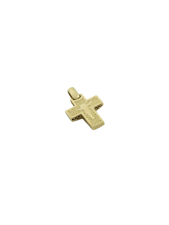 Gold Kreuz 14K Beidseitig