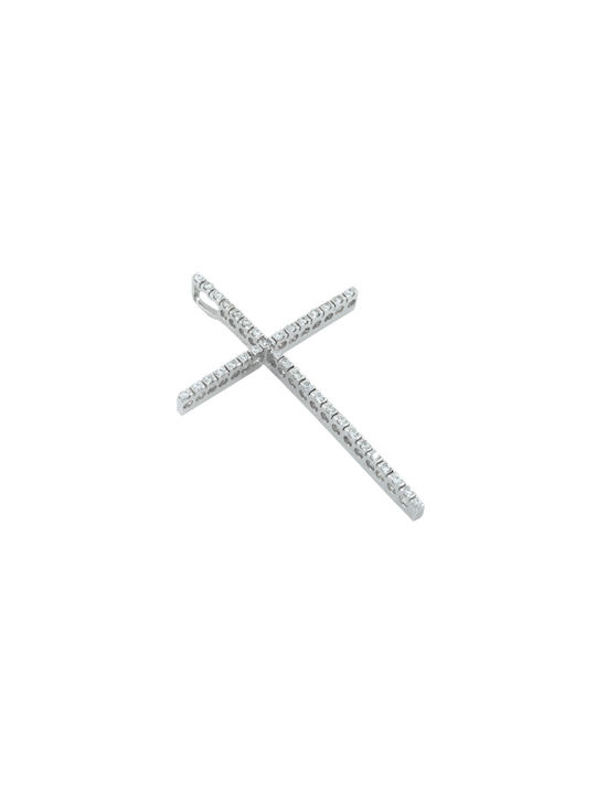 White Gold Cross 14K