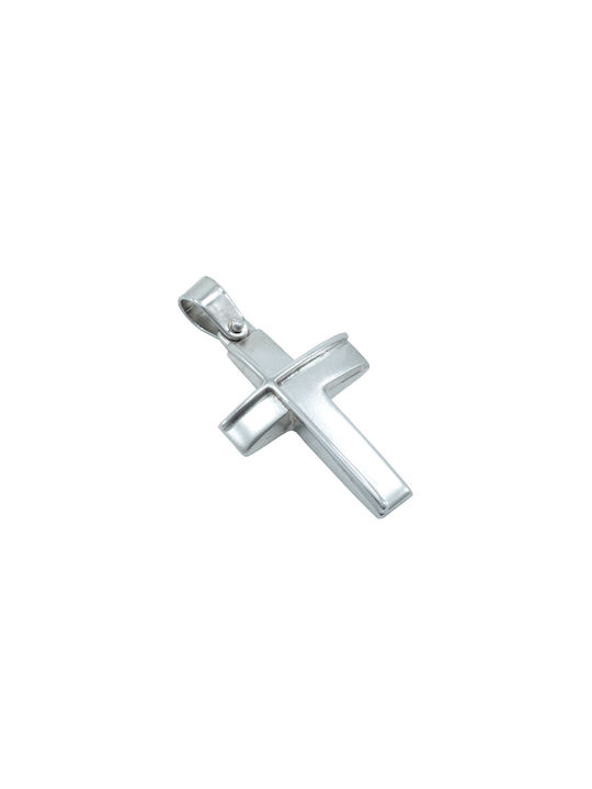 White Gold Cross 14K