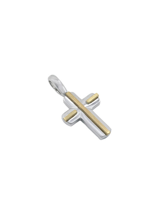 White Gold Cross 14K