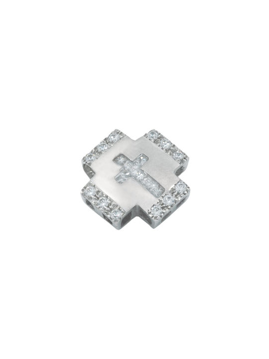 White Gold Cross 14K