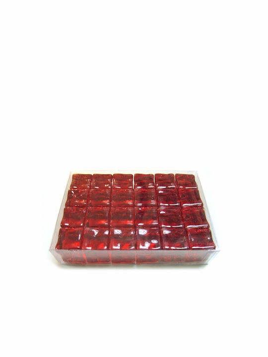 Plastona Candle Holder in Red Color 1pcs