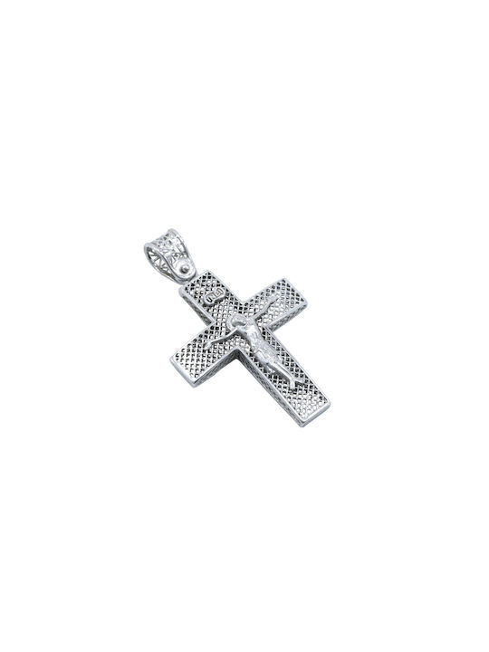 White Gold Cross 14K