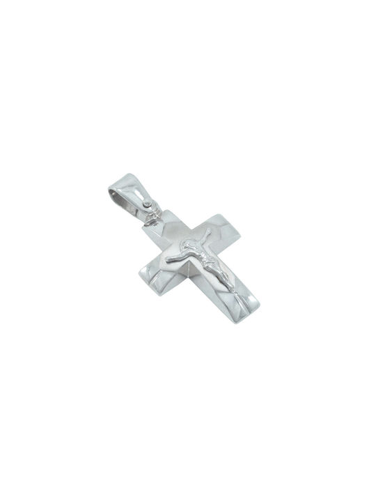 White Gold Cross 14K