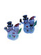 AGC Illuminated Christmas Figure SNowman Height 14cm 2pcs