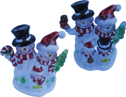 AGC Illuminated Christmas Figure SNowman Height 14cm 2pcs