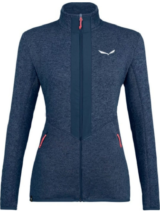 Salewa Rocca 2 Fleece Γυναικεία Ζακέτα Μπλε